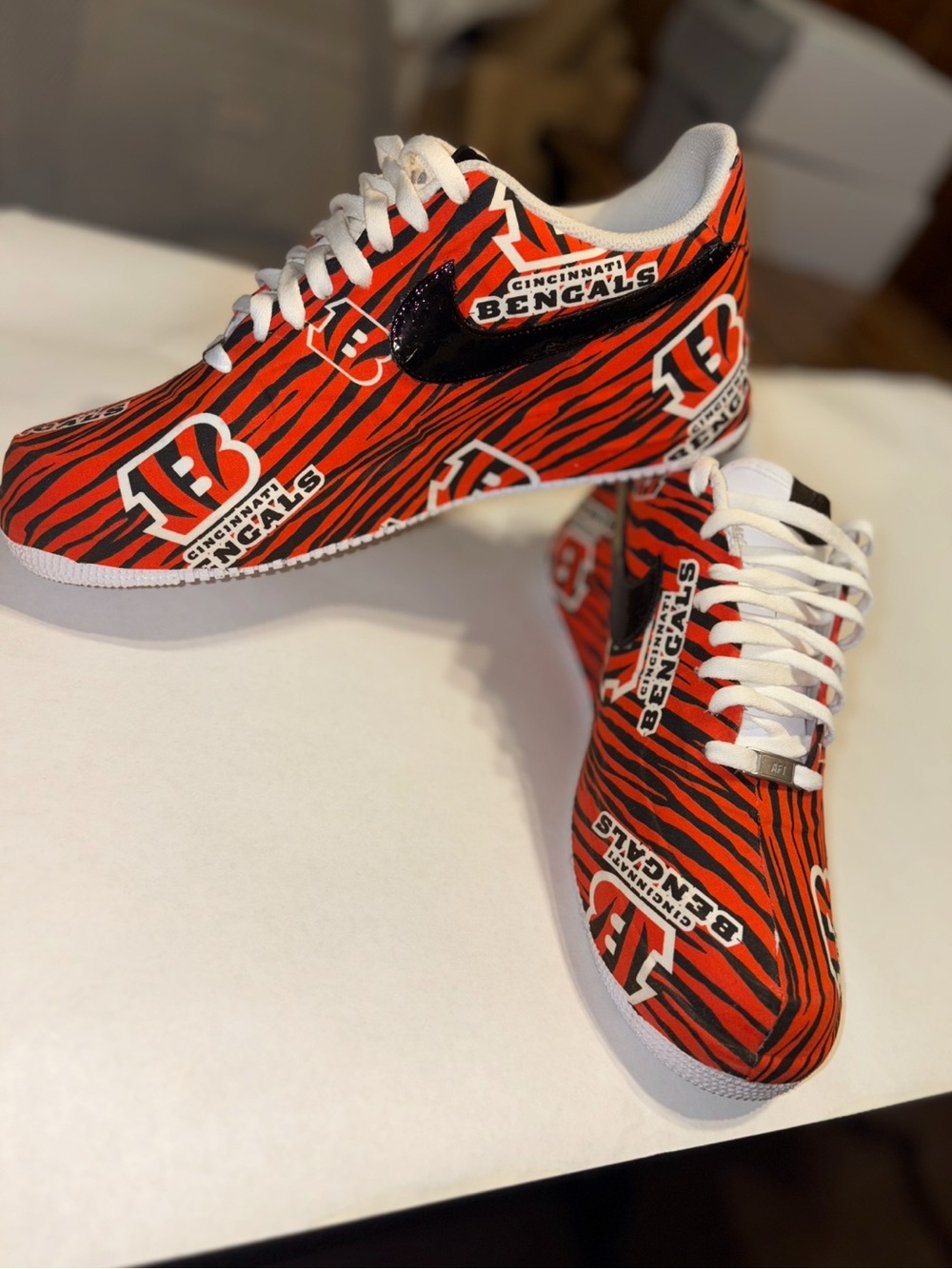 Kids Orange & Black Athletic Shoes